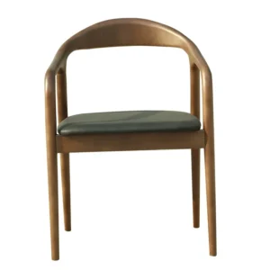 mobiliario-contract-sillon balcanes madera de haya nogal similpiel negro 1